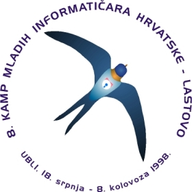8. Kamp mladih informaticara Hrvatske,
Lastovo, 19.7. - 9.8. 1998.